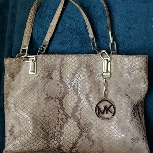 MK snakeskin purse